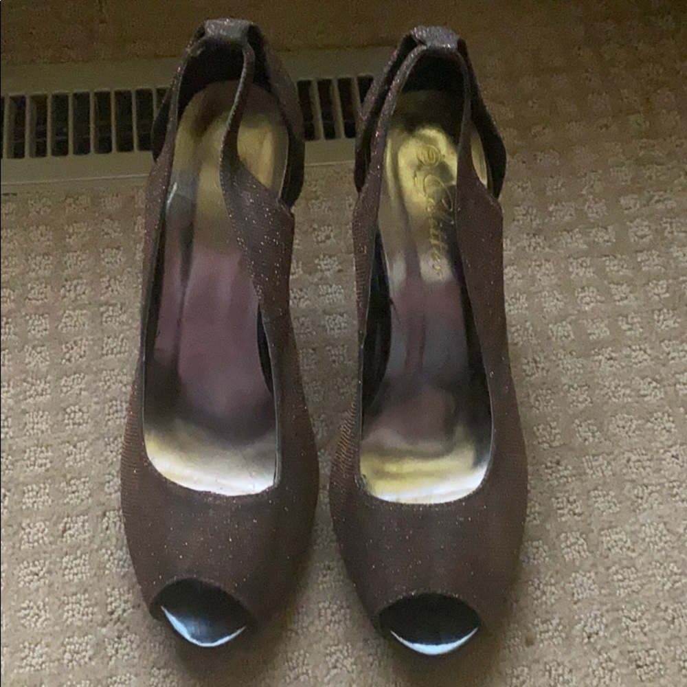 Brown glitter Heels